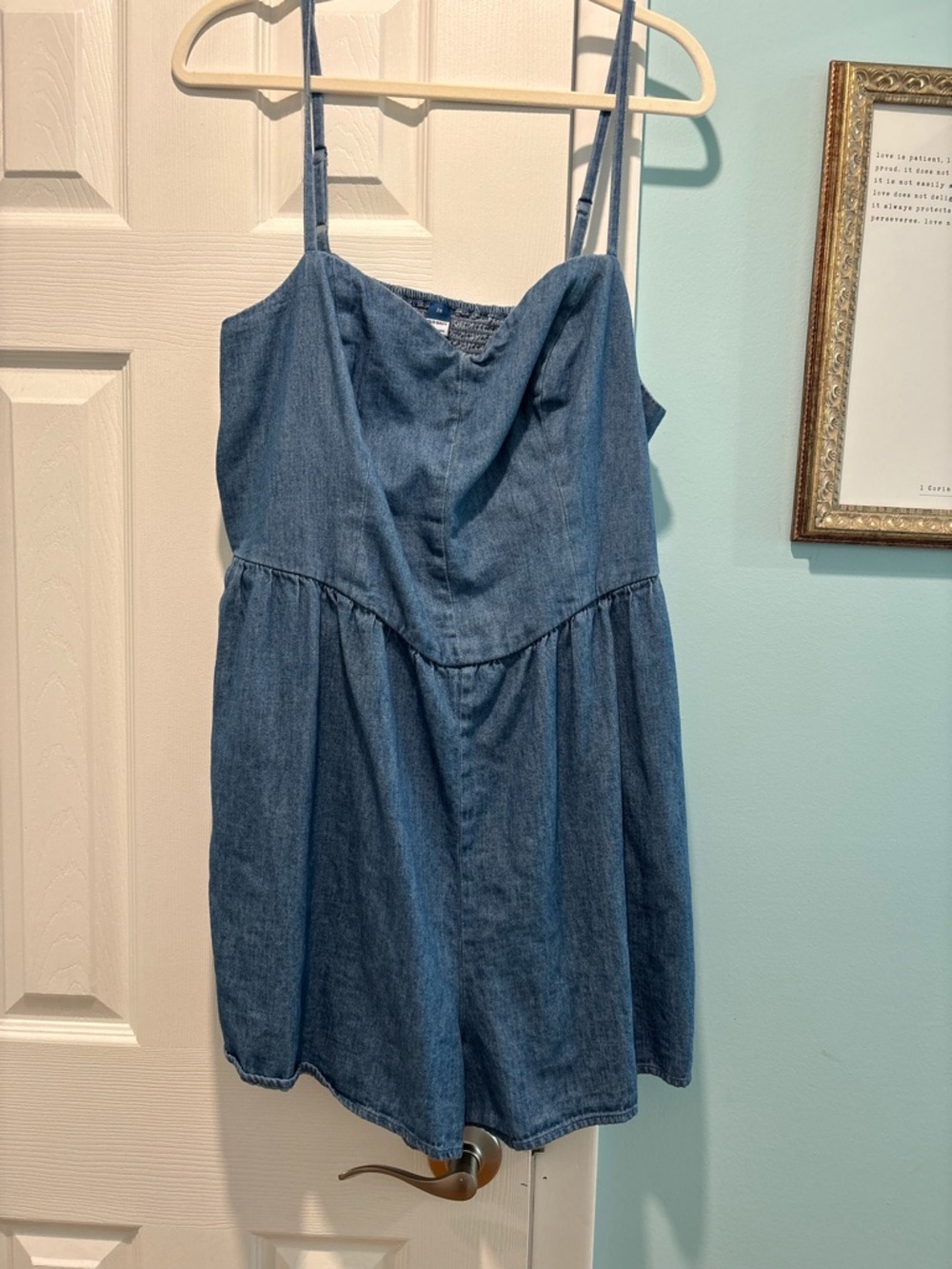 Old Navy Denim Spaghetti Strap Jumper